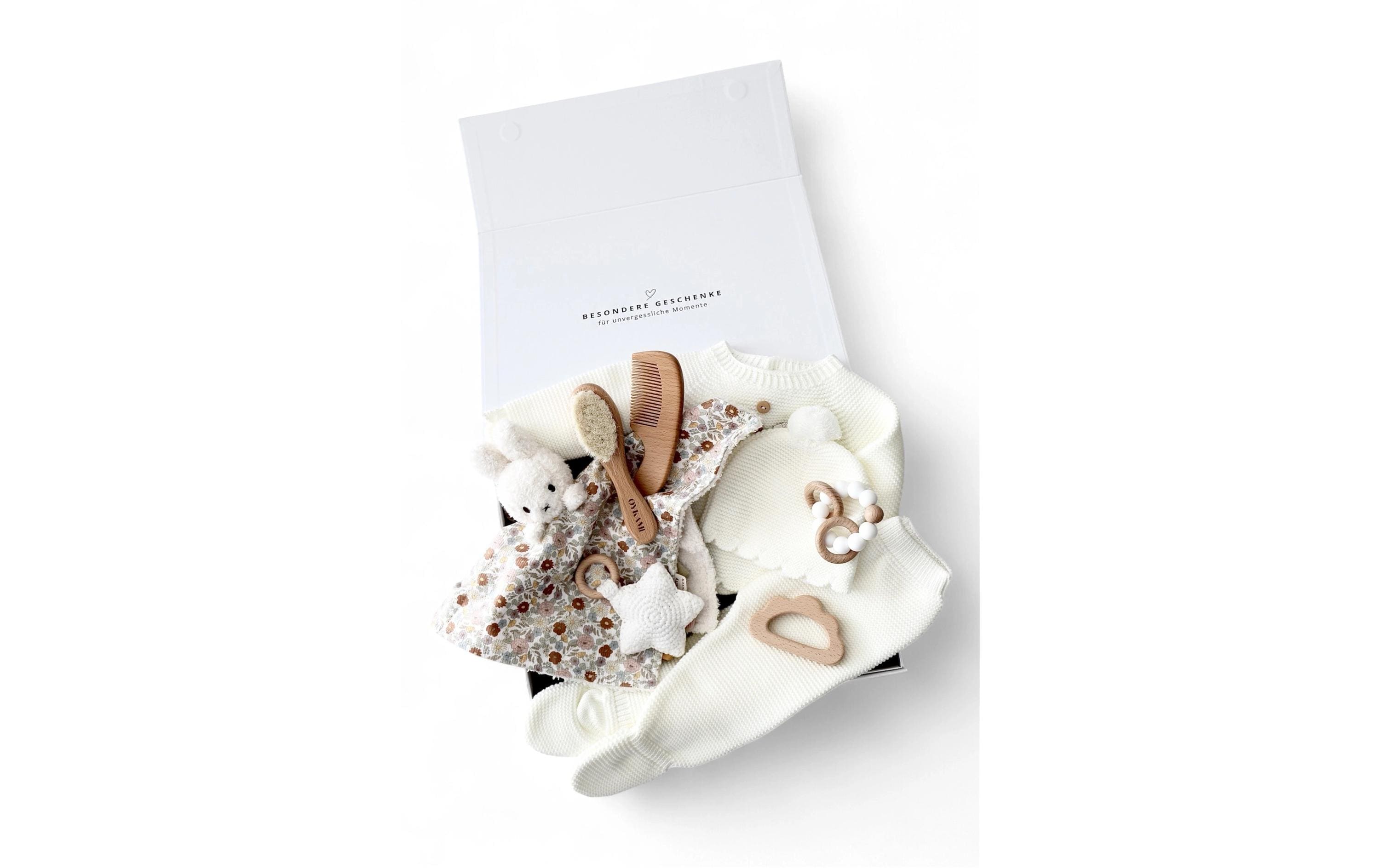 Babybox Siena Weiss Blumen