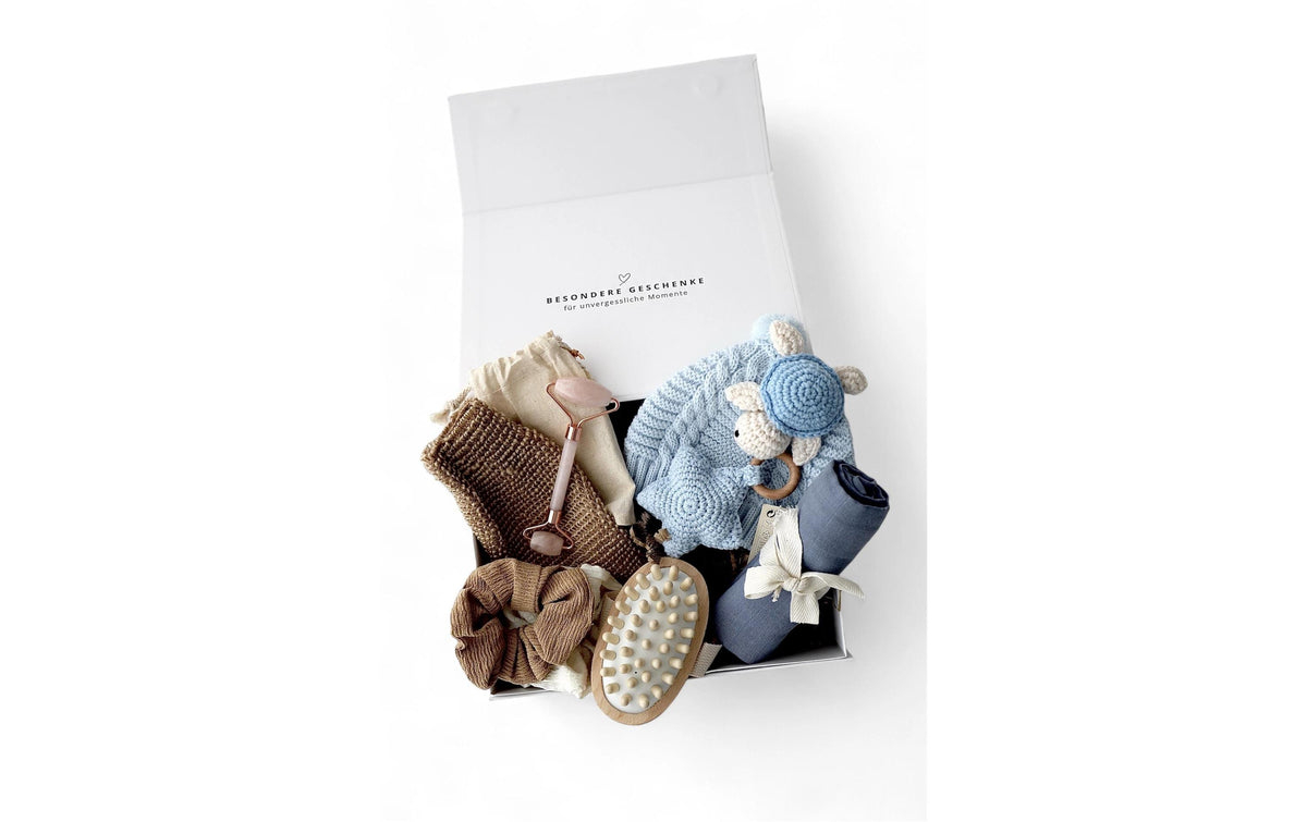 Mama Baby Geschenkbox Elora Blau