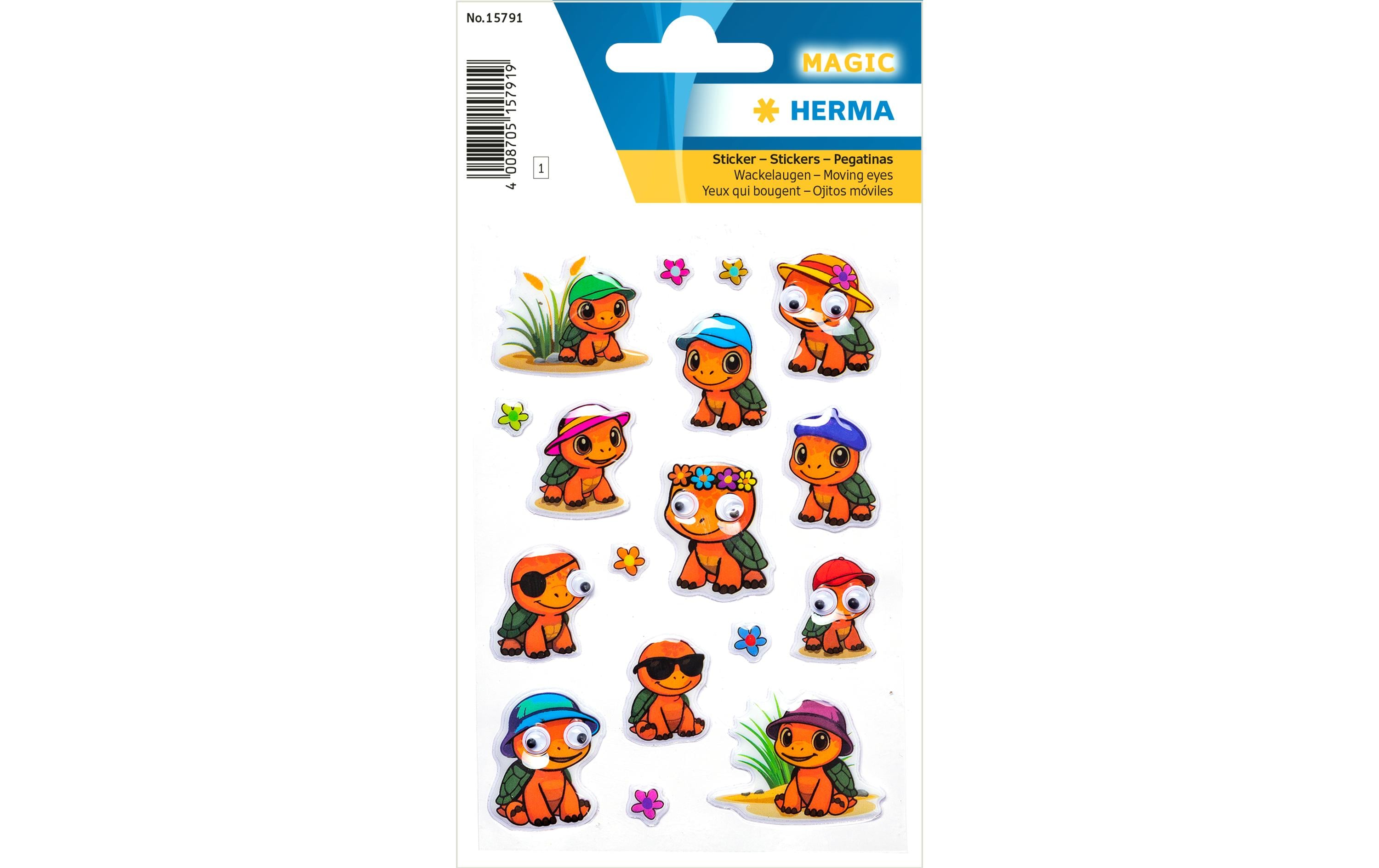 Herma Sticker Schildkröten Wackelaugen