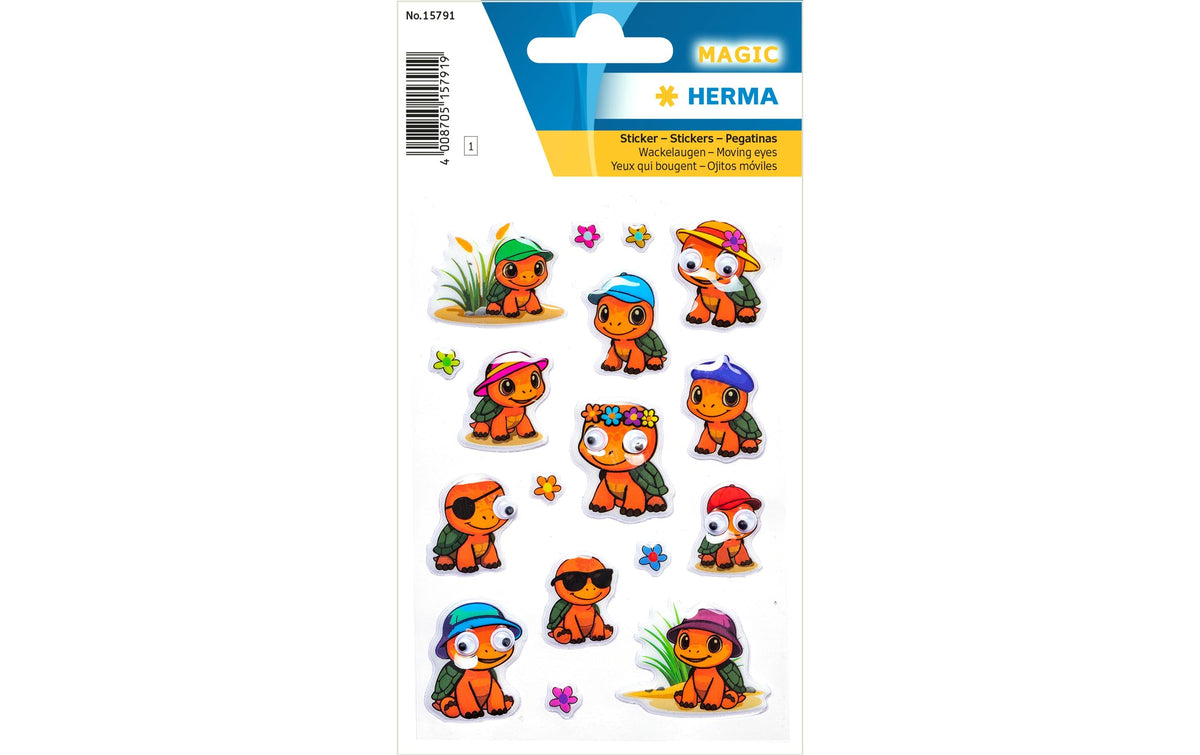 Herma Sticker Schildkröten Wackelaugen