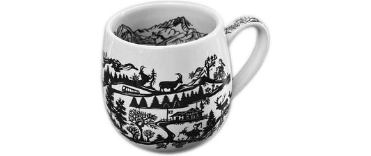 creanorm | CN Tasse rund Scherenschnitt | weiss, 8.5 cm