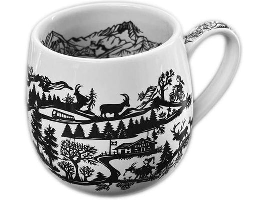 creanorm | CN Tasse rund Scherenschnitt | weiss, 8.5 cm
