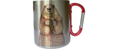 creanorm | CN Tasse Murmelier 330 ml | Edelstahl, Silber, 8x9 cm (DxH)