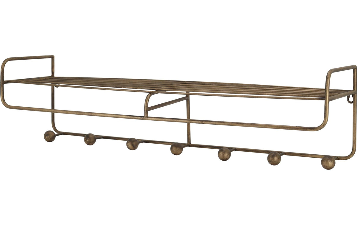 Chic Antique Regalbrett mit 7 Haken