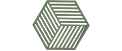 Zone Denmark | Zone Topfuntersetzer Hexagon, Grass | 16x14x0.9 cm (LxBxH), Silikon