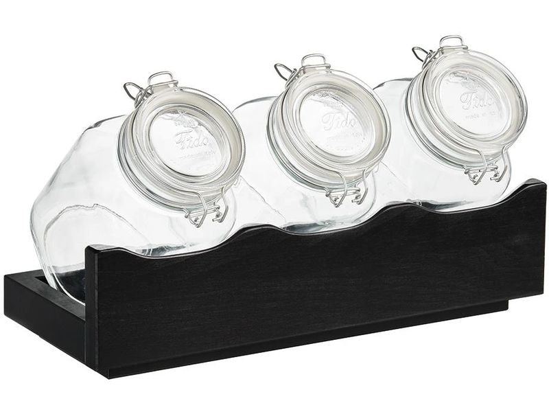 APS | Cerealienspender Good Morning | 4-teiliges Set, Buche