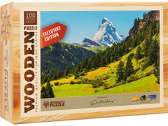 Wooden City | Mini-Puzzle Holz Matterhorn | 100 Teile