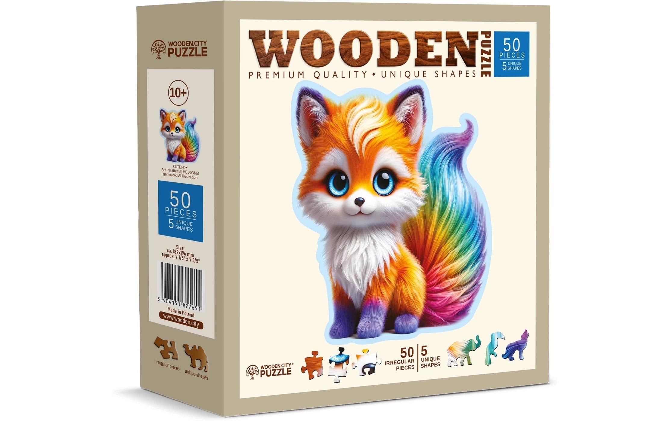Puzzle Holz M Cute Fox