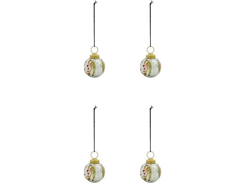 House Doctor | Weihnachtskugel Antico | 4er Set, D: 6 cm