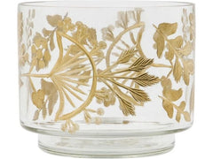 House Doctor | Windlicht Find, 7.5x9cm (HxD) | Glas, Gold-Transparent