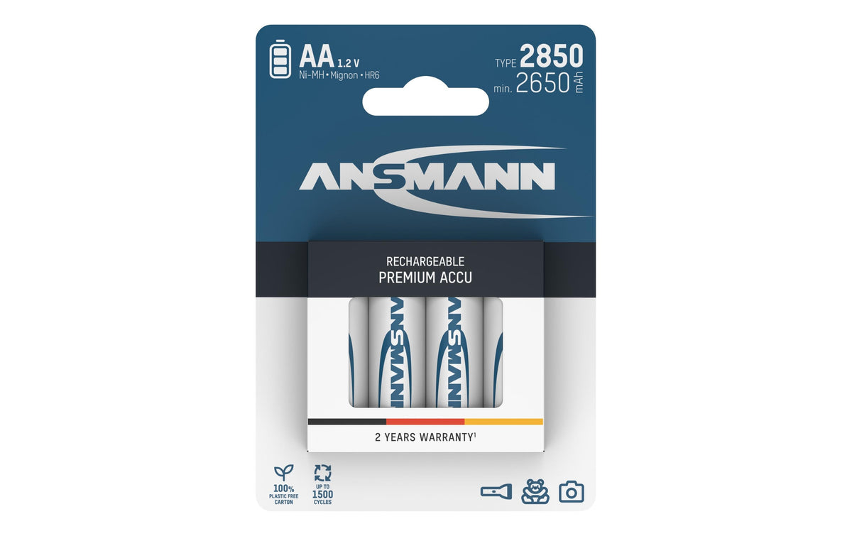 Ansmann Akku AA NiMH 2650 mAh 1.2V 4er