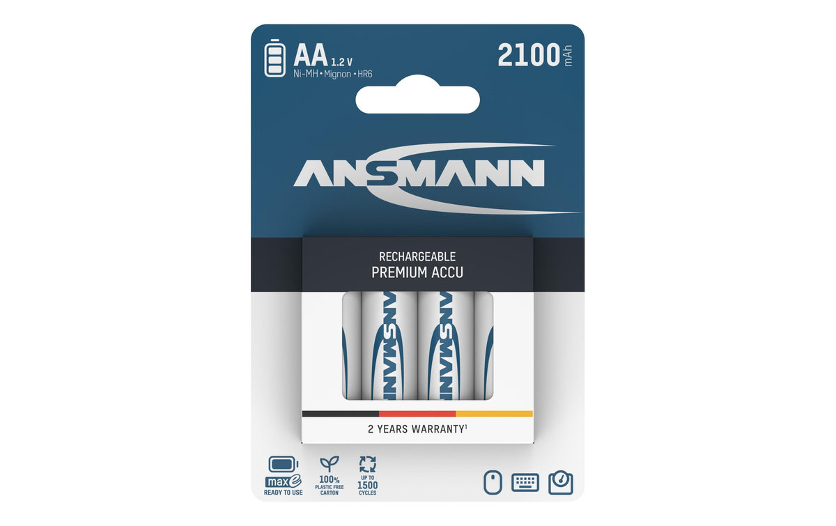 Ansmann Akku AA NiMH 2100 mAh 1.2V 4er