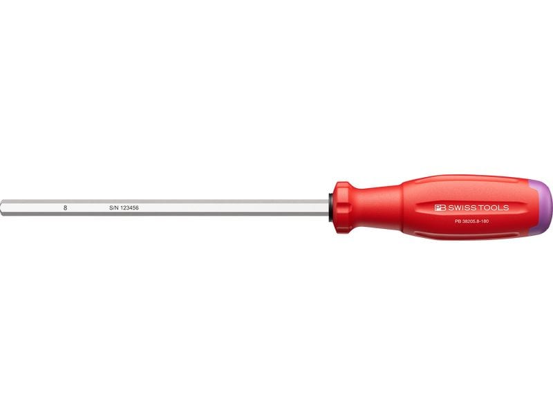 PB Swiss Tools | SwissGrip Evo Innen-6-kant-Schraubenz. | PB 38205.8-180