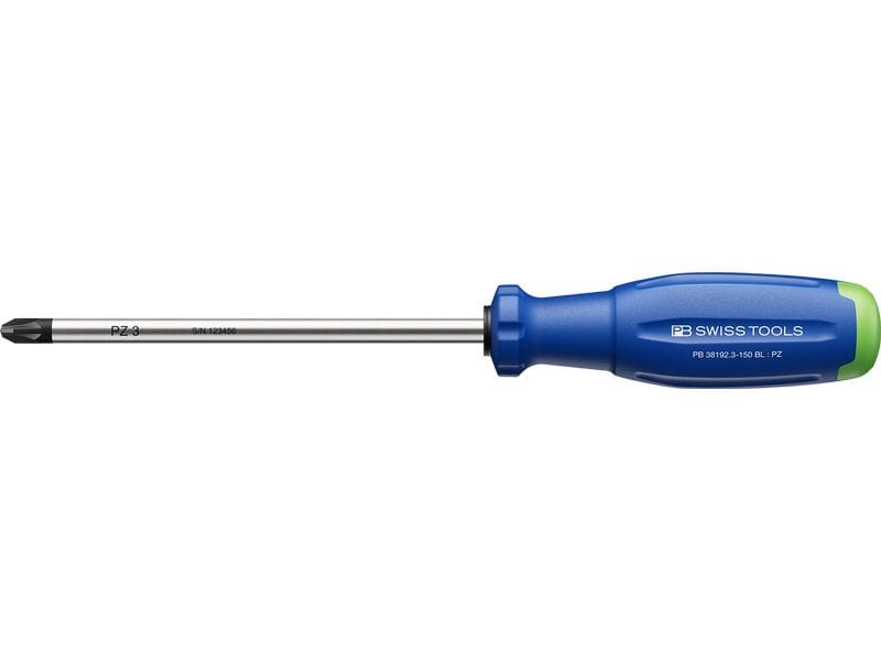 PB Swiss Tools | SwissGrip Evo PZ-Kreuzschraubenzieher | PB 38192.3-150 BL