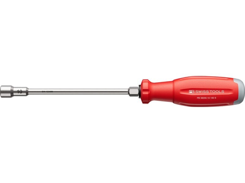 PB Swiss Tools | SwissGrip Evo Steckschlüssel-Schraubenz. | PB 38200.10-160 S