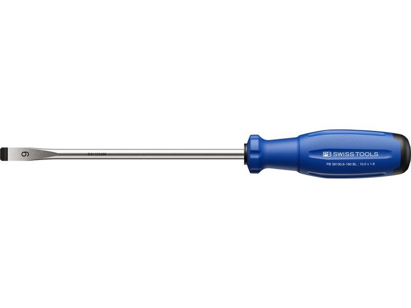 PB Swiss Tools | SwissGrip Evo Schlitz-Schraubenzieher | PB 38100.6-180 BL