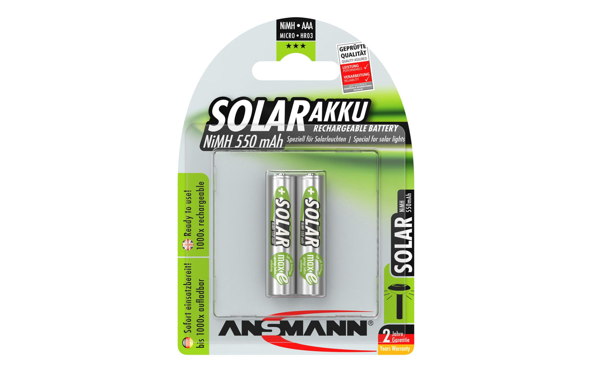Ansmann Akku AAA NiMH 550 mAh 1.2V 2er