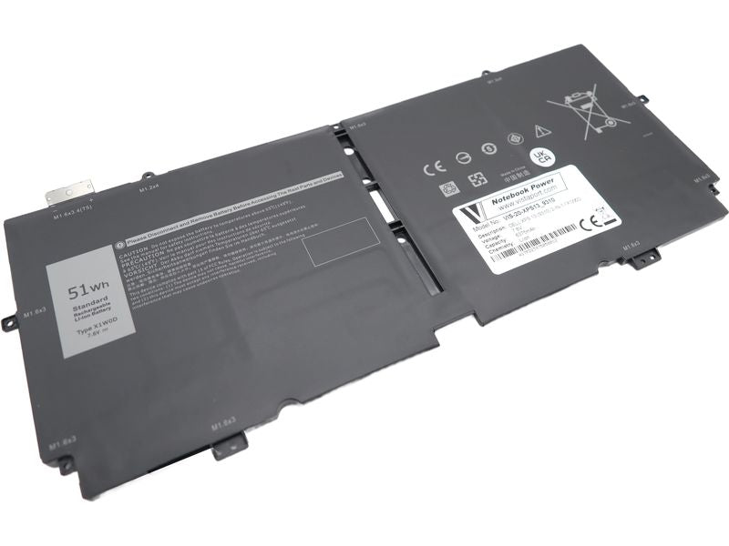 Vistaport | Notebook Batteries für Dell | 51Wh, 7.6V, 6375mAh
