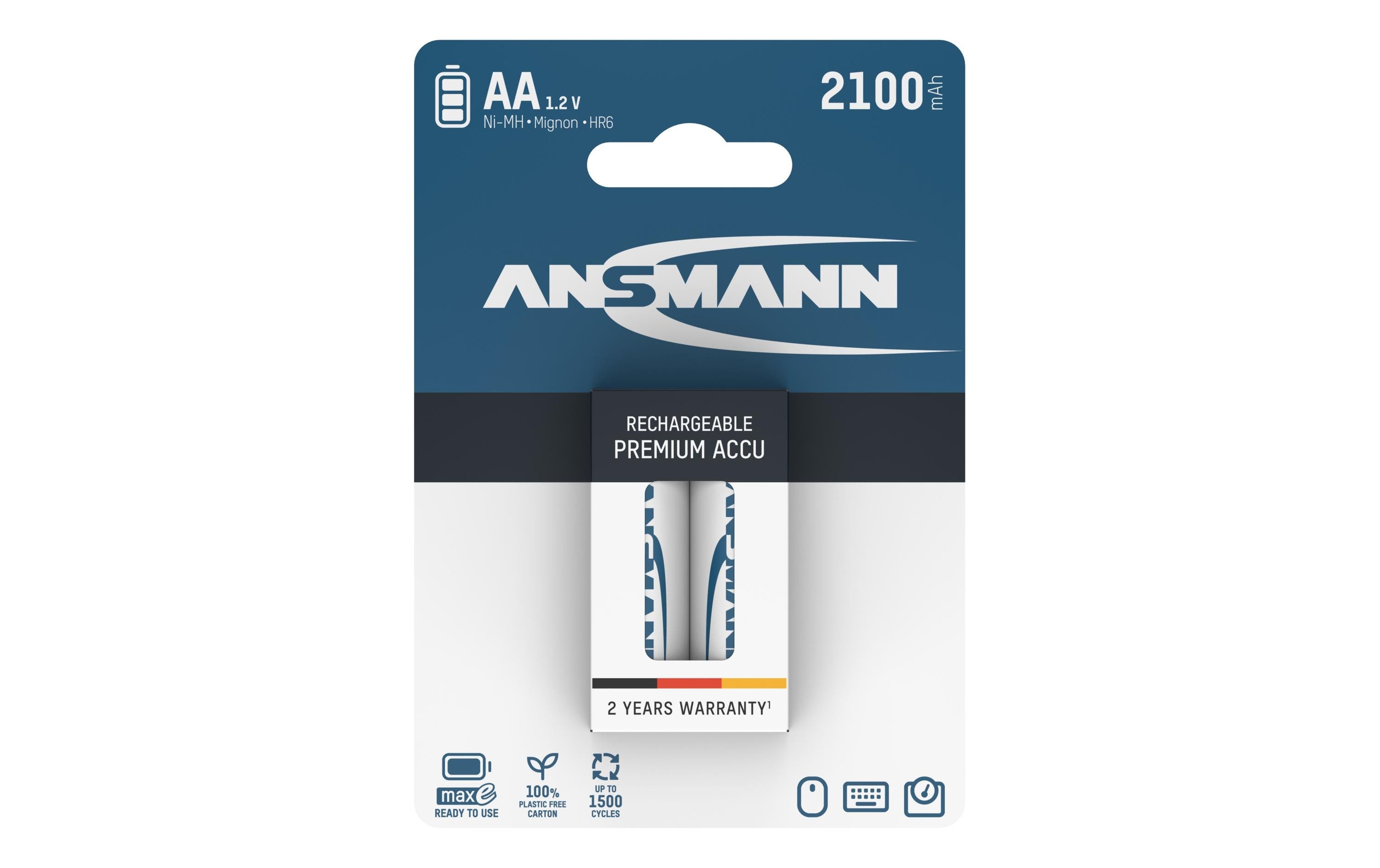 Ansmann Akku AA NIMH 2100 2er