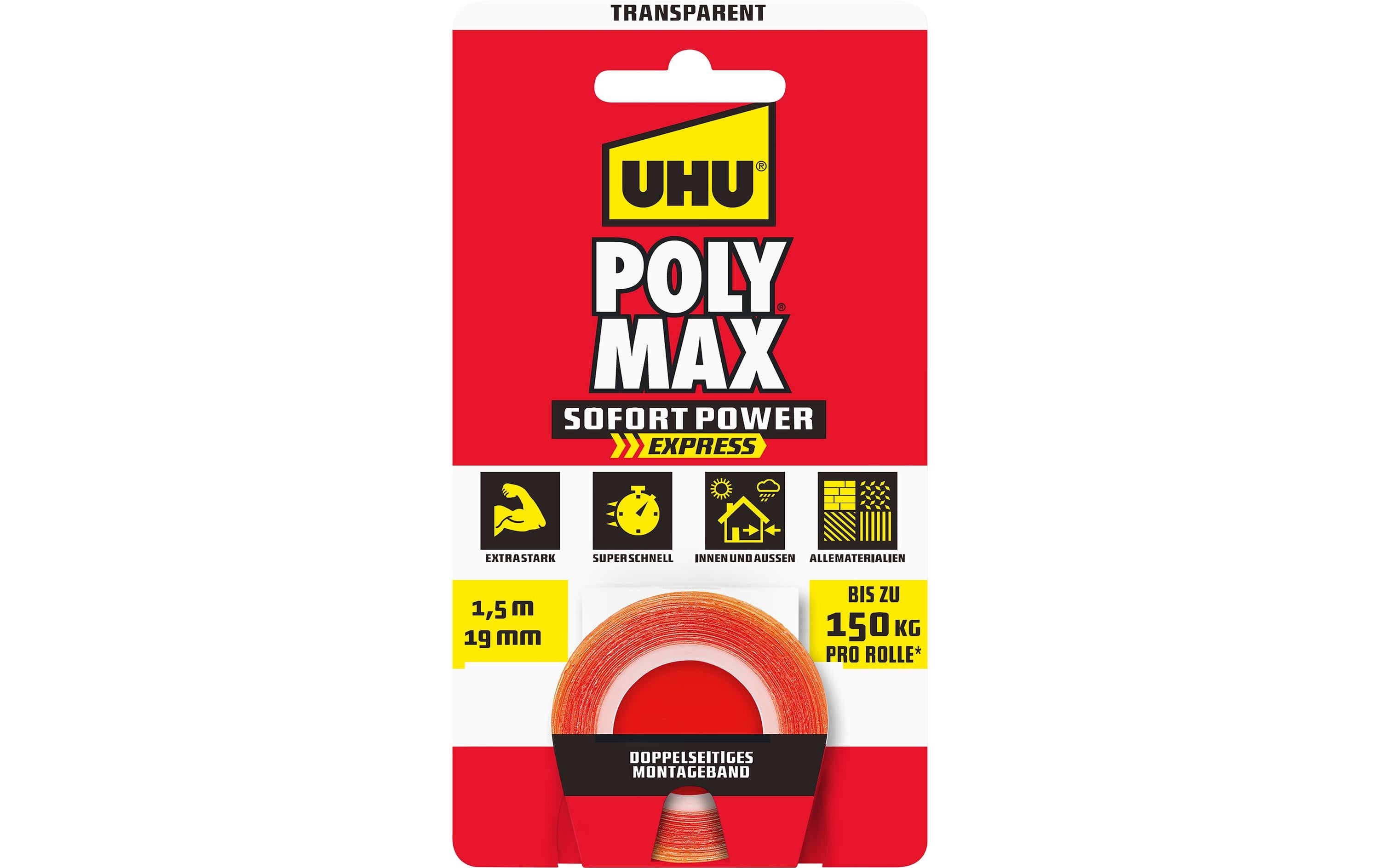 UHU Poly Max Tapes transparent