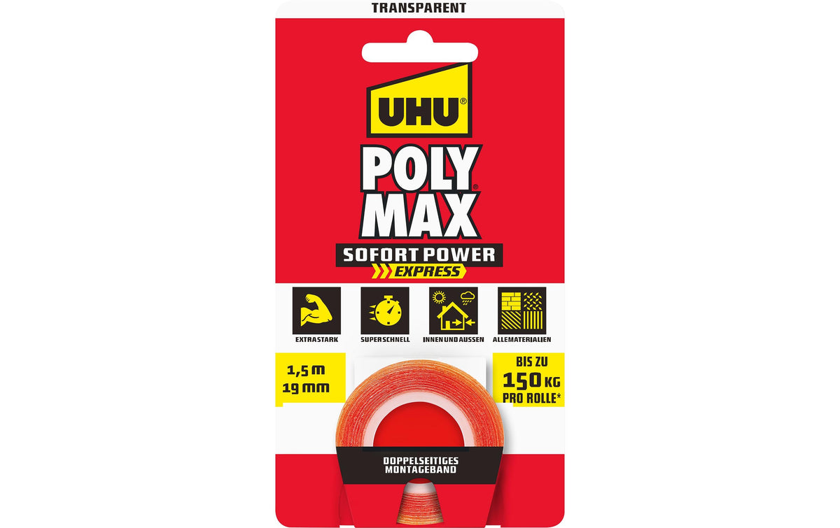 UHU Poly Max Tapes transparent