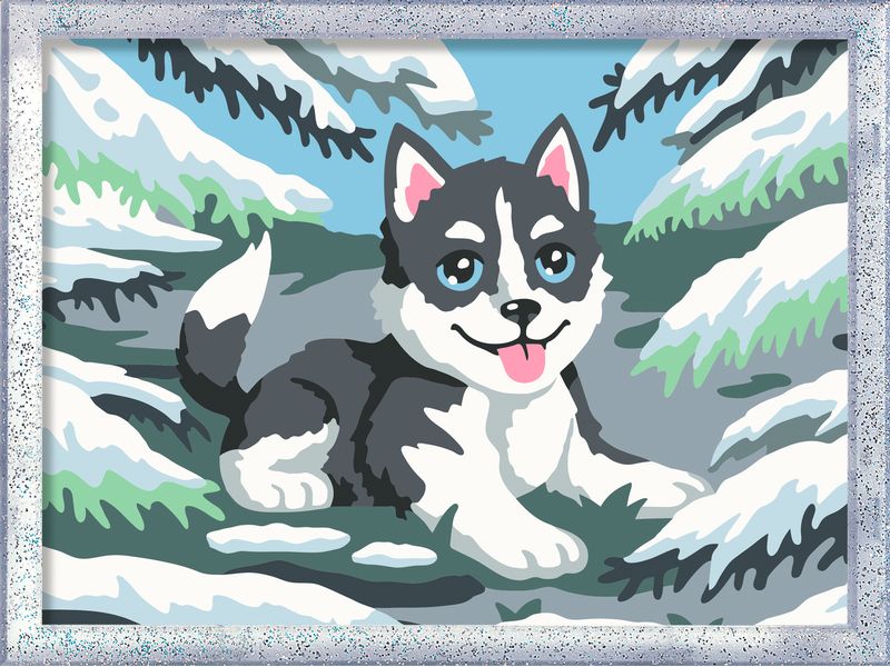 Ravensburger | CreArt Malen nach Zahlen Frecher Husky