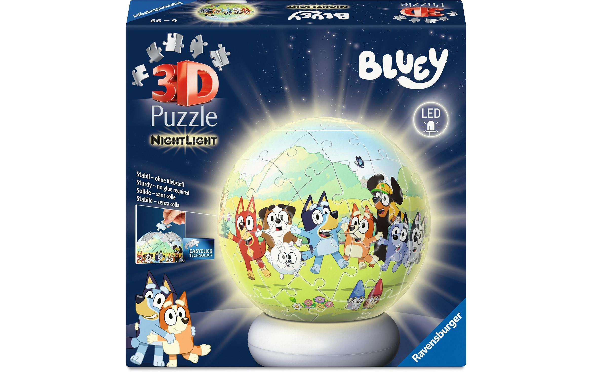 PuzzleBall Nachtlicht Bluey