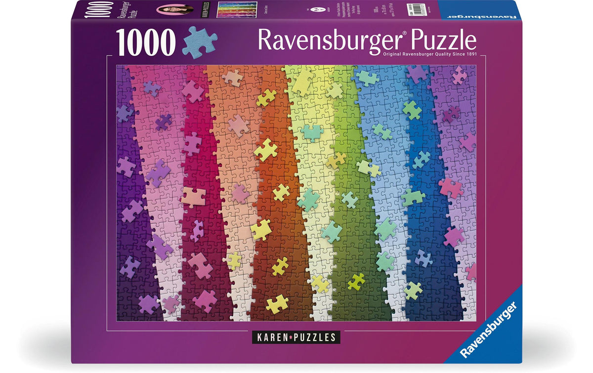 Kunterbunte Puzzleteile