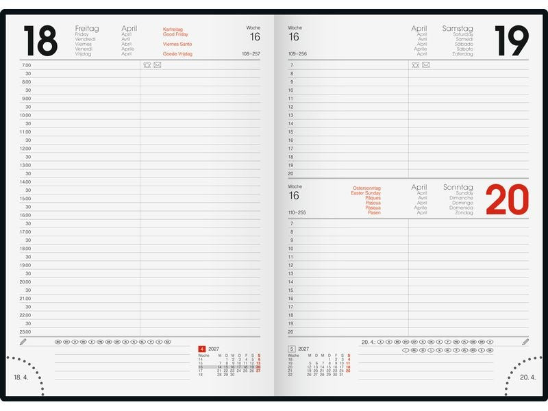 Stewo | Geschäftsagenda 2027 Diary Square | 1 T/S, Modell 795