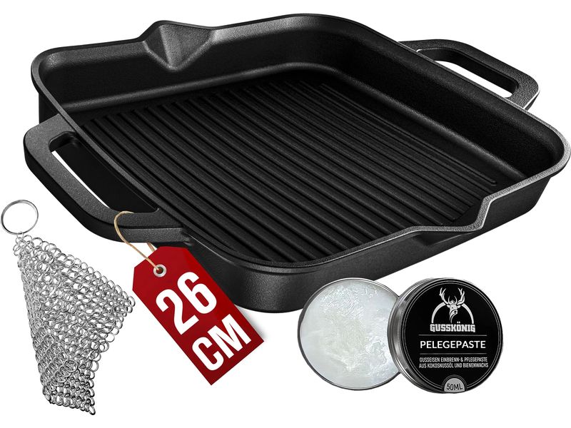 Gusskoenig | Eingebrannte Grillpfanne 26cm