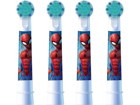 Oral-B | Aufsteckbürsten Kids Spiderman 4er | Spiderman, 4 Stk./Pkg.