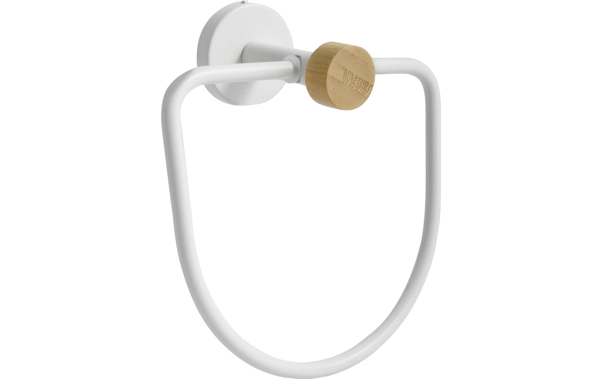 RING HANDTUCHHALTER WEISS MATT BAMBUS