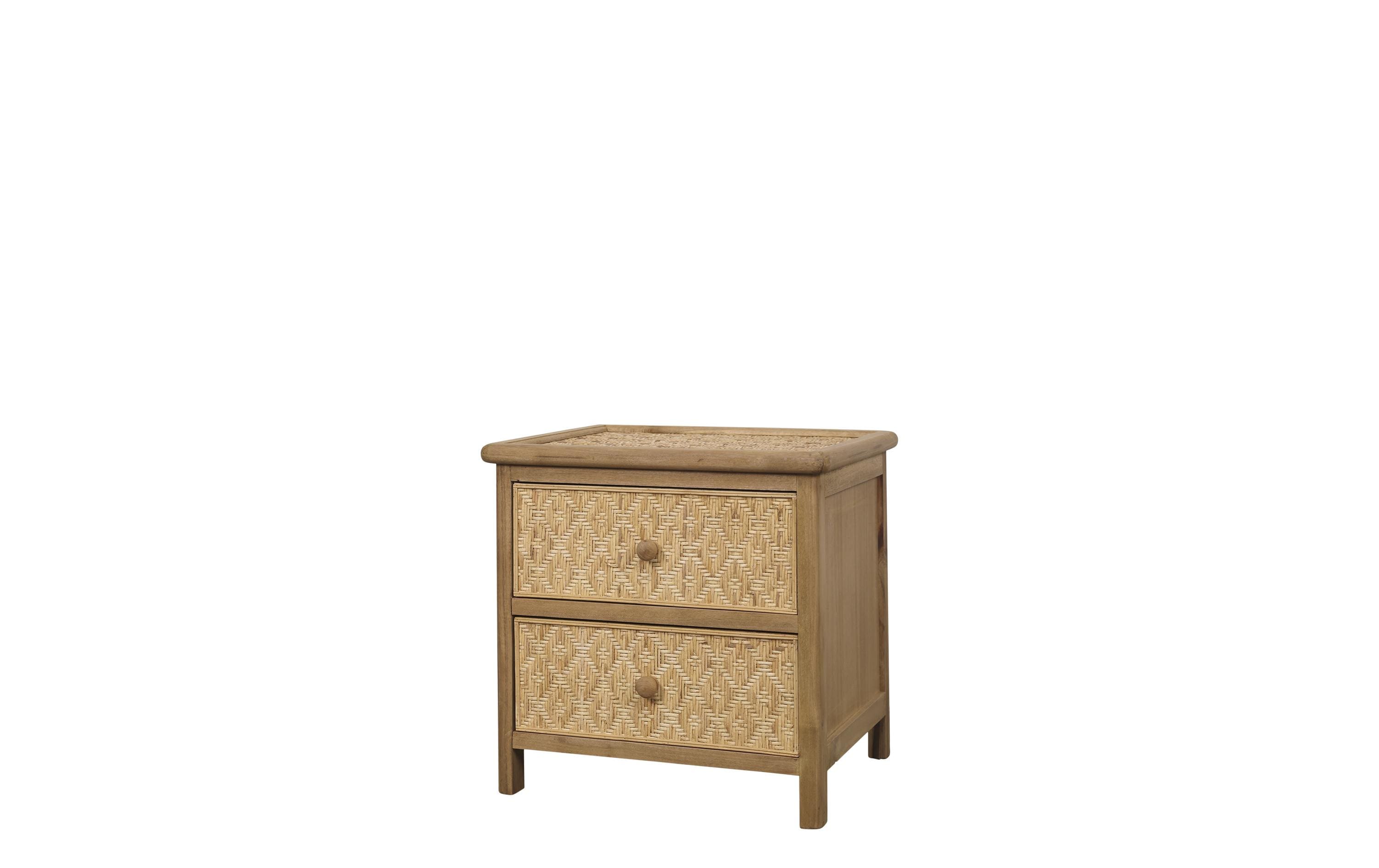 Chic Antique Nachttisch geflochten