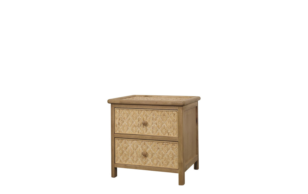 Chic Antique Nachttisch geflochten