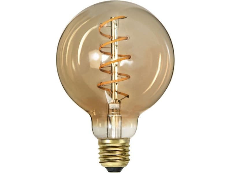 Star Trading | LED Leuchtmittel | E27 G95 Decoled Spiral Amber