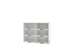 Chic Antique | Wandregal mit 6 Fächern | 37 x 50 x 14.5 cm, creme