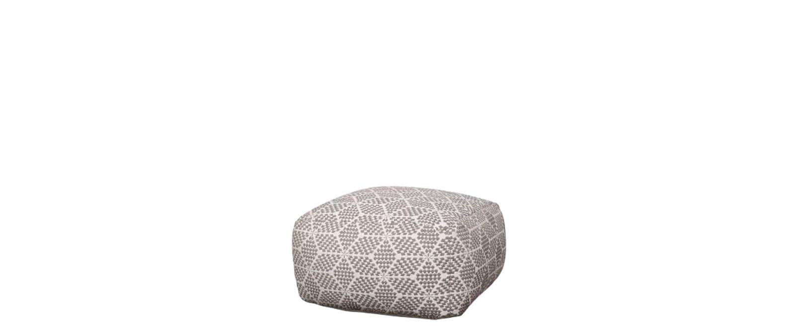 Chic Antique Lounge Puff mit Muster