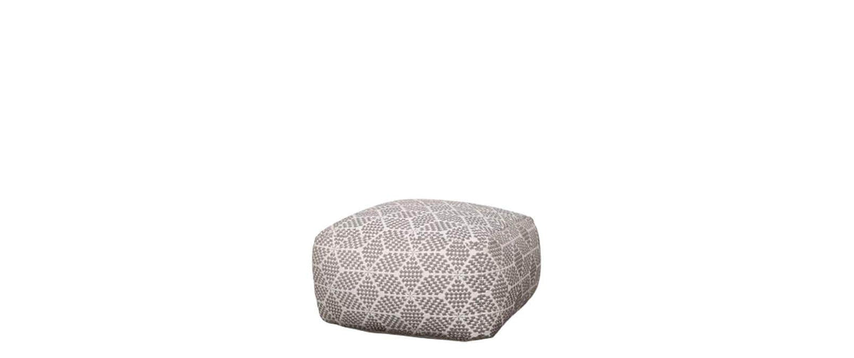 Chic Antique Lounge Puff mit Muster