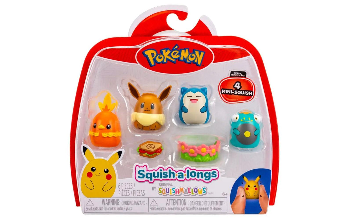 Squishalongs Pokémon 4 Pack
