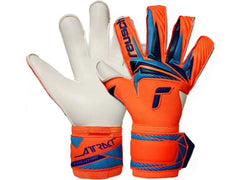 reusch | Attrakt Gold X Evolution | Grösse: 10.5, Farbe: shocking orange/blau