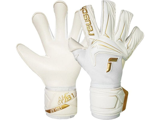 reusch | Attrakt AB1 Duo | Grösse: 9, Farbe: weiss/gold