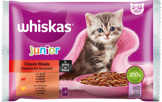 Whiskas Junior Kl. Auswahl in Sauce 4x85g