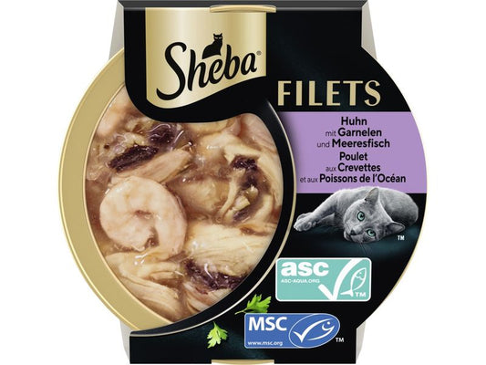Sheba | Filets Huhn-Garnele-Meeresf. | 32x60g