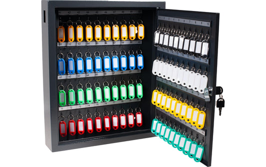 Pavo | Deluxe Schlüsselschrank 80 Schlüssel | zur Wandbefestigung, aus massivem Metall