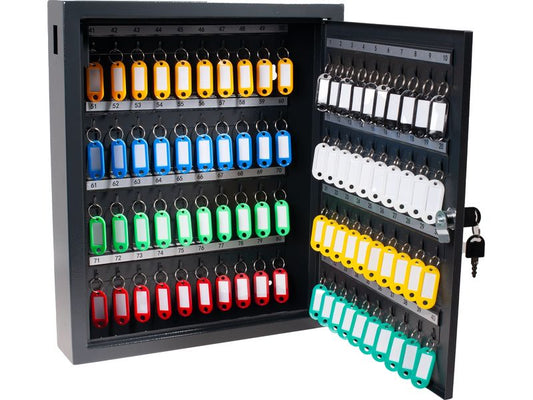 Pavo | Deluxe Schlüsselschrank 80 Schlüssel | zur Wandbefestigung, aus massivem Metall