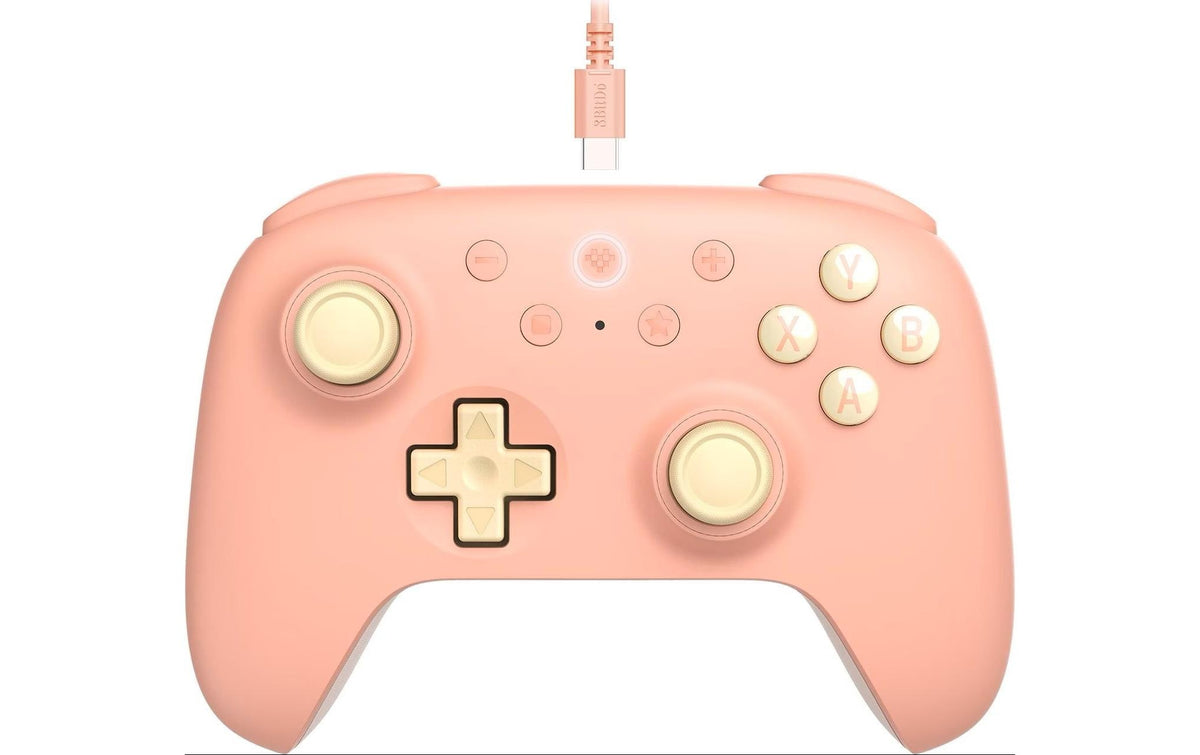 8BitDo Ultimate 2C Wired Controller peach