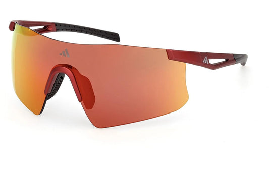 Adidas Sportbrille, SP0122, matte red