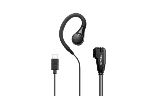 Albrecht | Tectalk BIZ, Ohrbügel Headset, 50cm | mit PTT-Taste und Mikrofon