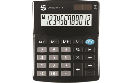 Hewlett-Packard | Office Taschenrechner 112 | 12-stelliges angewinkeltes LCS-Display
