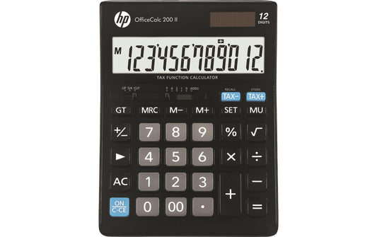 Hewlett-Packard | Office Taschenrechner 200 | 12-stelliges angewinkeltes LCS-Display